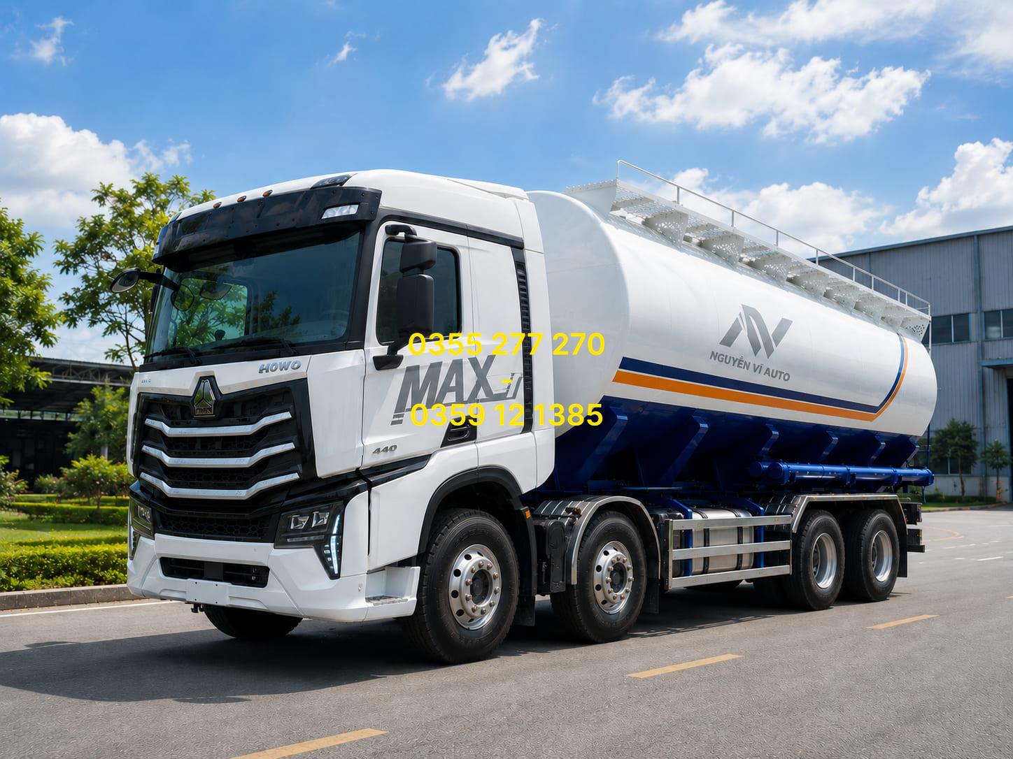 xe bồn chở cám HCM